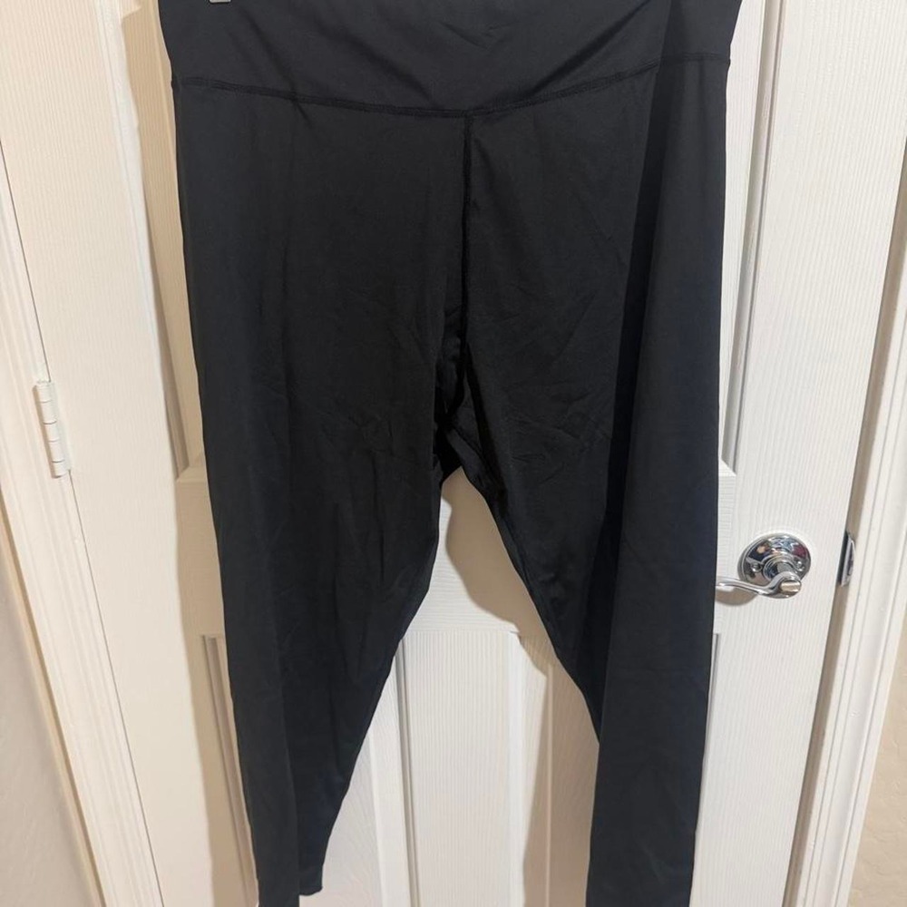 Activewear Black Athleisure Leggings XSD007905 Women 4XL